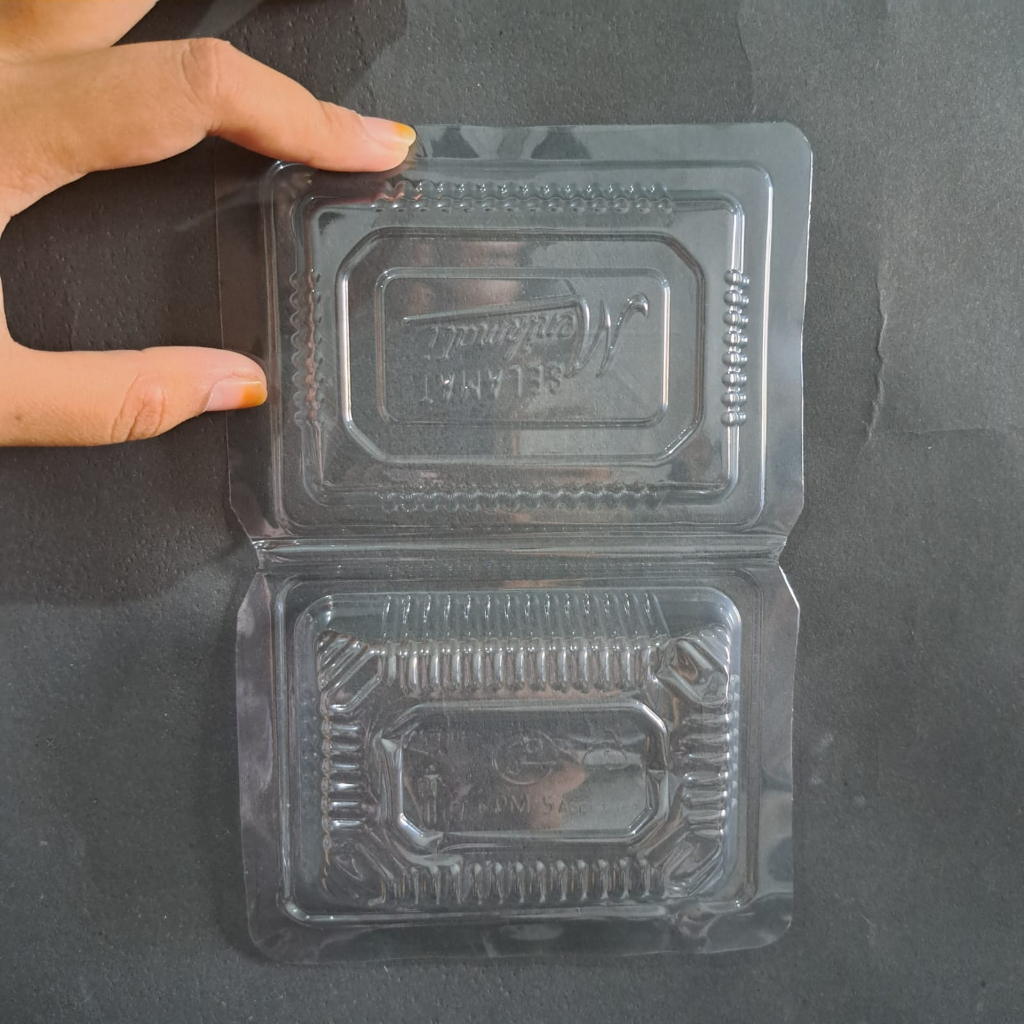 1 PAK 100 pcs MIKA 5 BOLU MIKA PLASTIK MIKA 5 WEETAN untuk tempat risol makanan kue kering GROSIR