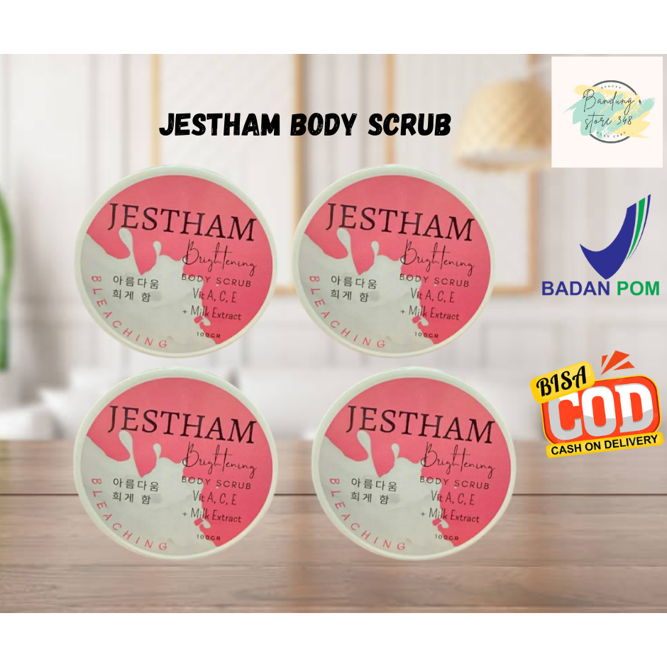 JESTHAM BLEACHING SCRUB 100 GRAM | JESTHAM BLEACHING SCRUB ORIGINAL | PERAWATAN KULIT | PERAWATAN TA