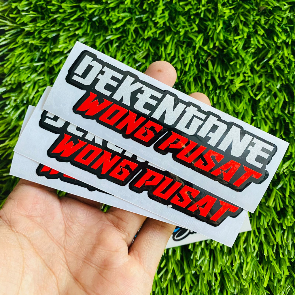 Stiker DEKENGANE WONG PUSAT sticker cutting WONG PUSAT VIRAL V.2