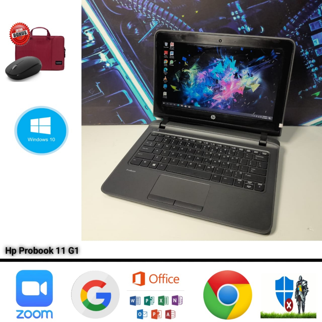 Laptop Hp Probook 11 G1 Intel Core i3 Gen 5 Ram 8GB HDD 500GB Windows 10 Siap Pakai