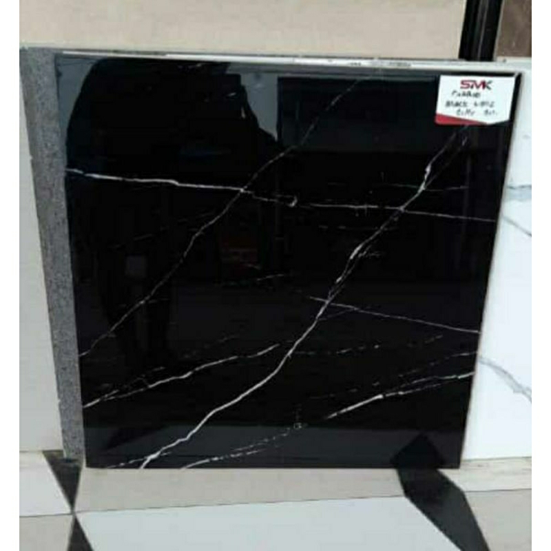 granit 60x60 hitam glosy