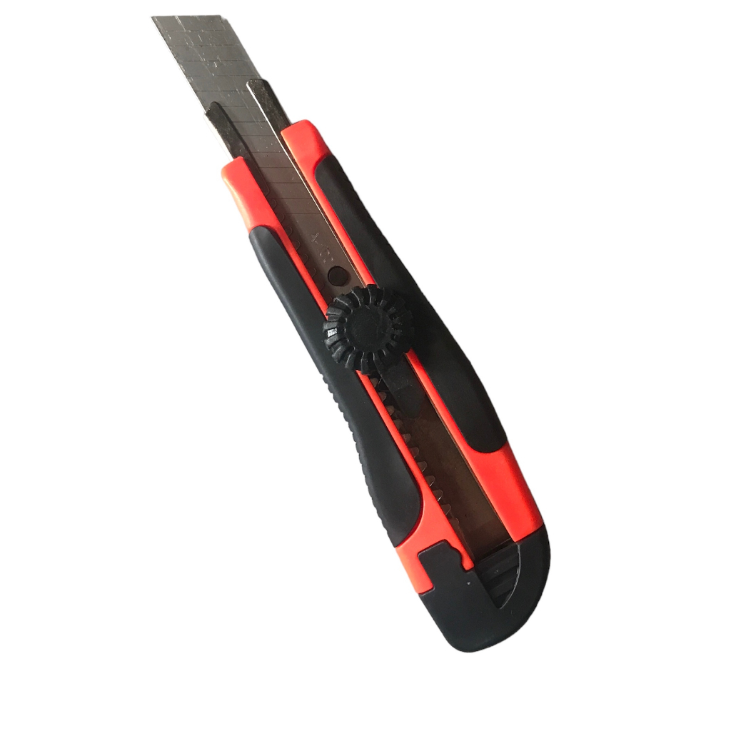 

Pisau Cutter Dorong Besar Gagang Karet - Pisau Kater