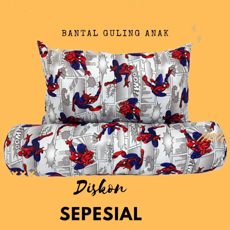 Set Bantal Guling Anak laki laki Karakter Spiderman