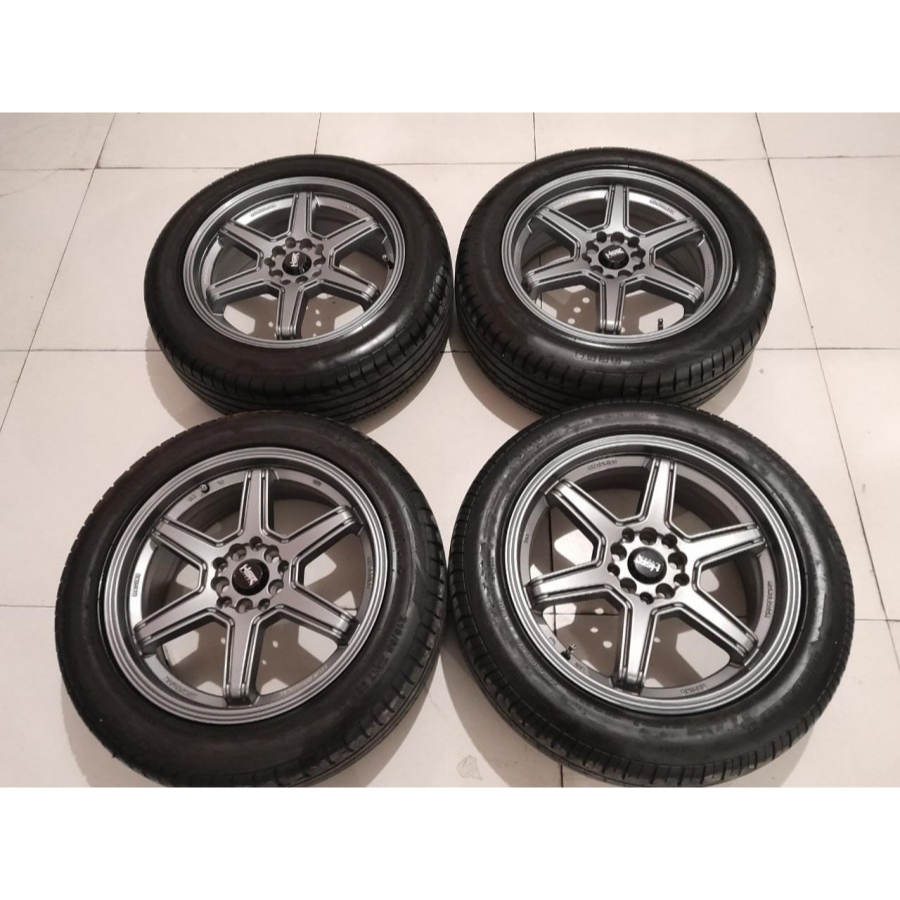 Velg Bekas Mobil INOVA HRV Ring 17 Hsr Minas Ban 215 55 R17 Accelera CAMRY STREAM