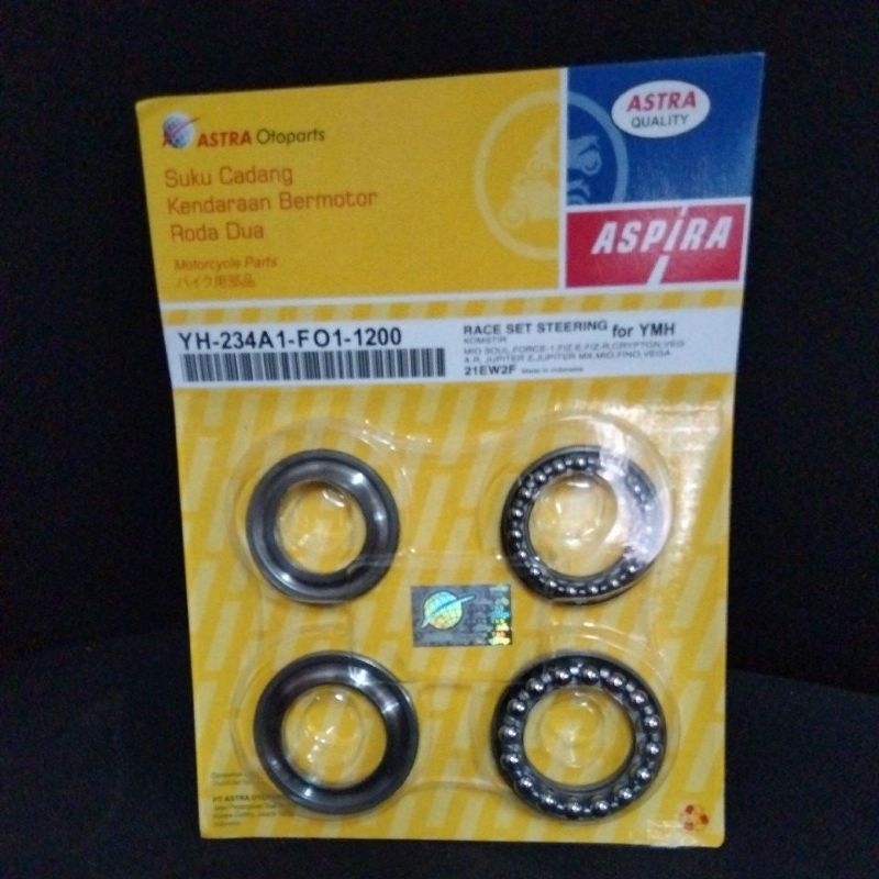 ASPIRA Komstir Comstir Ball Race Set Steering Original MIO SOUL, FORCE-1, VEGA F1Z FIZ R F1 ZR, JUPI