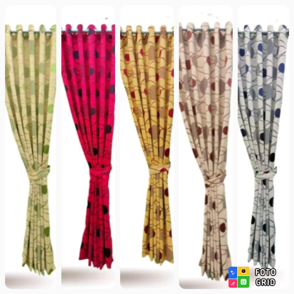 Gorden model ring smokring gorden blackout polkadot acacia hordeng jendela korden pintu