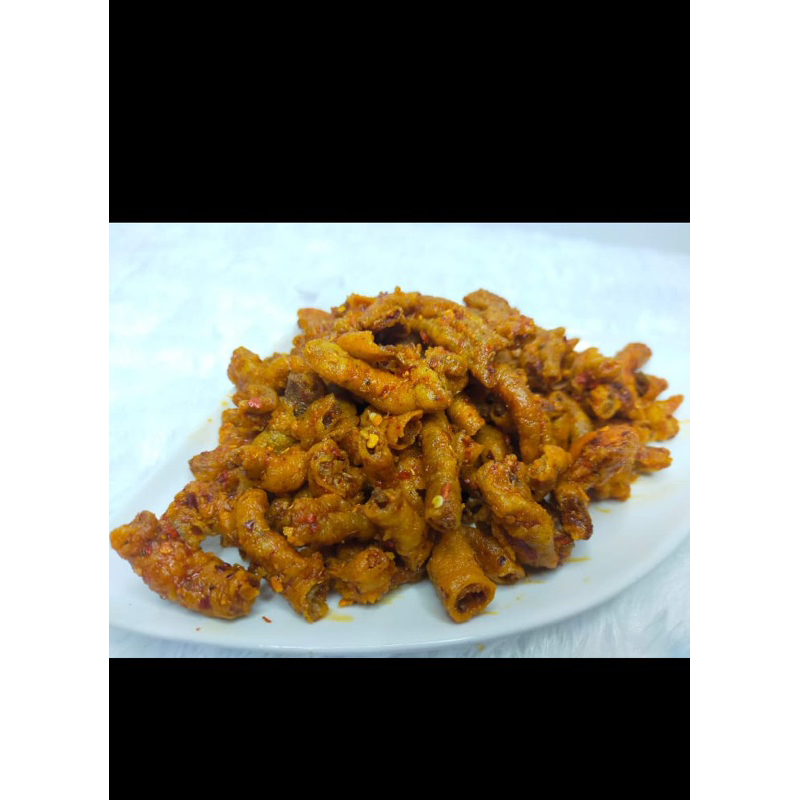 

Usus crispy pedas&original daun jeruk