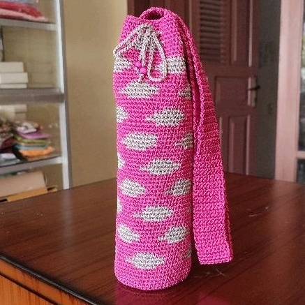 tas botol rajut Corkcicle sarung botol minum termos tumbler rajutan