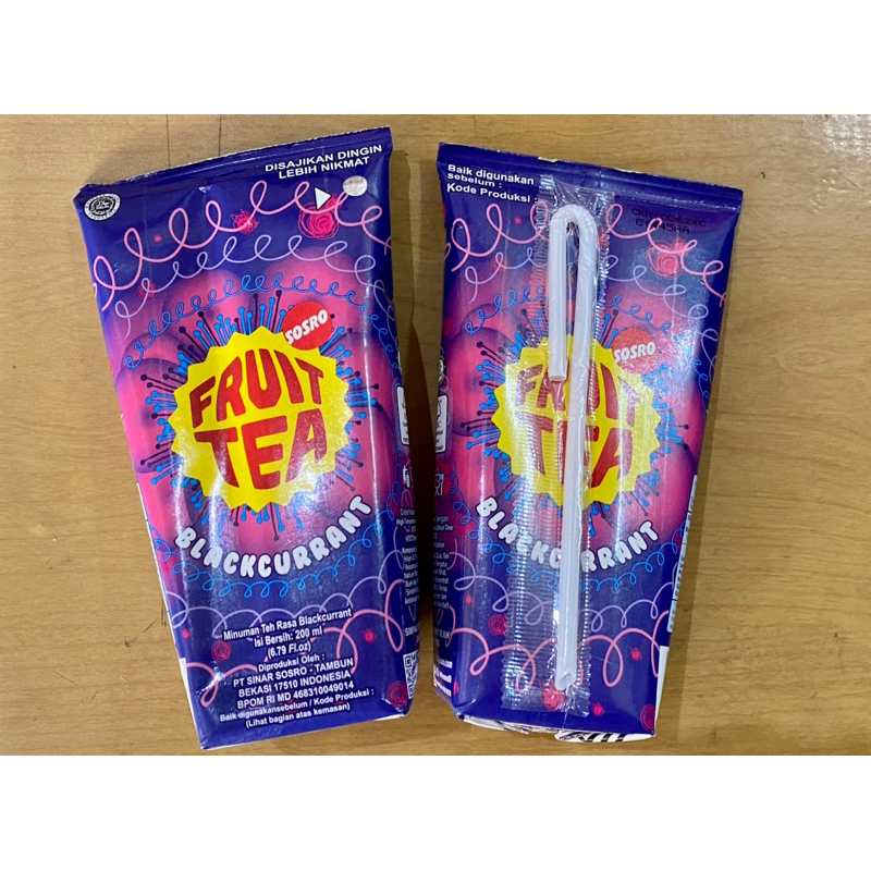 

Fruit tea pouch 200ml / minuman jaman dulu/ snack jadul/ mix rasa