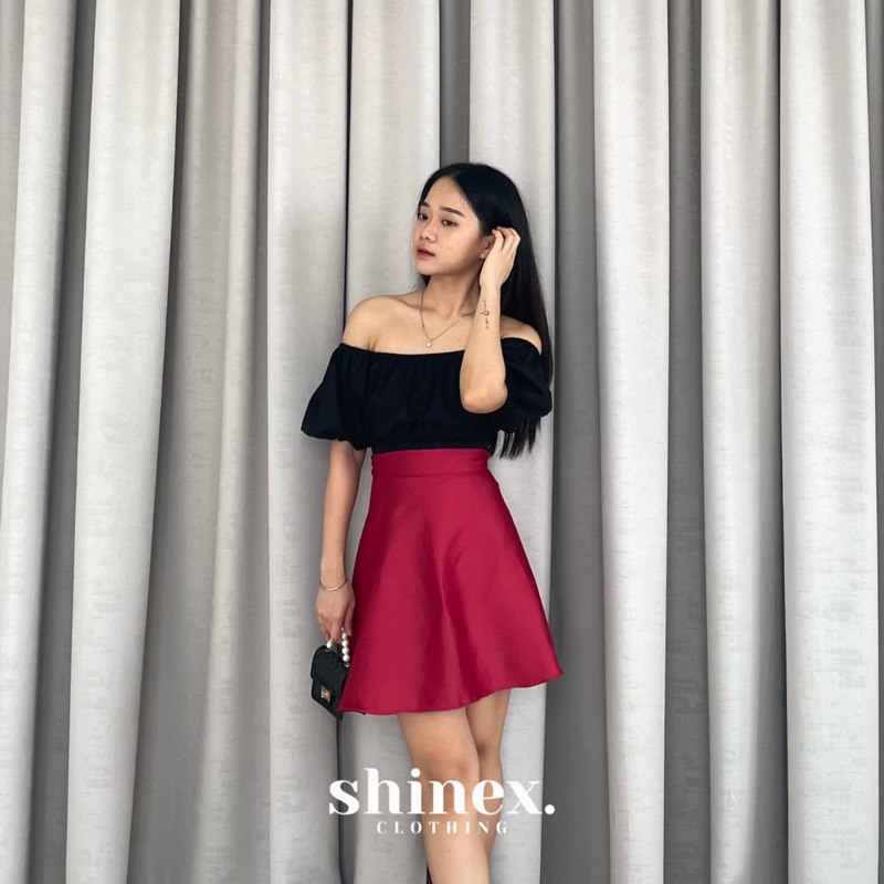 [Shinex.clothing] Jessy Short Skirt | Mini Skirt Wanita Satin