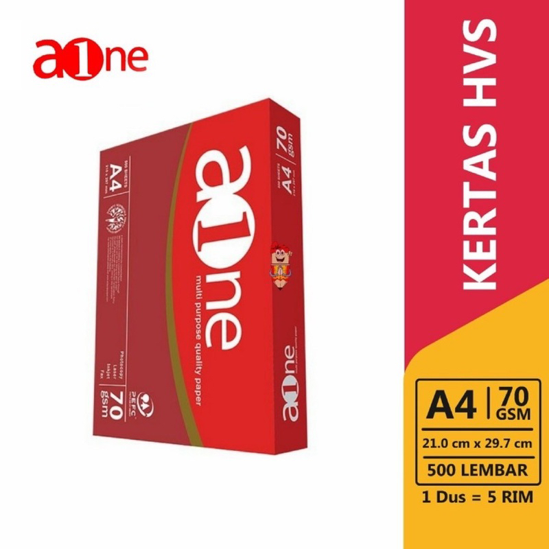 

[RIM] Kertas hvs aone A4 70gsm