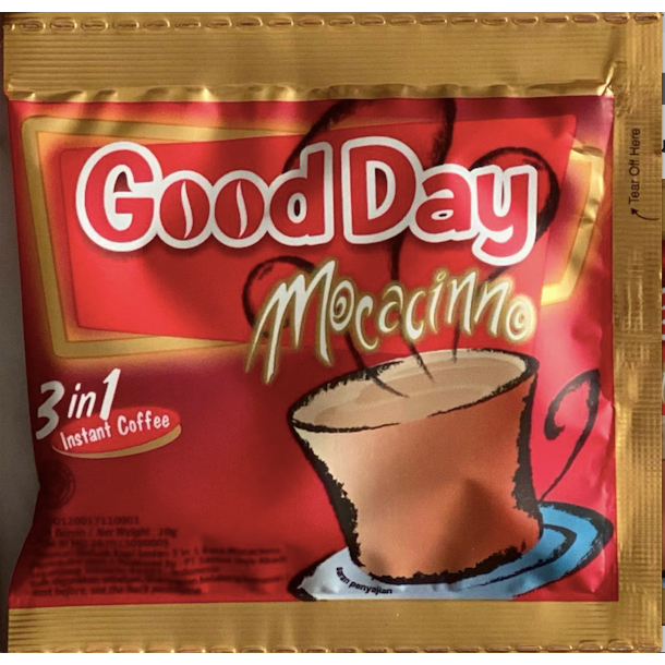 

Good Day kopi Mocacino 1 Renceng isi 10 Sachet