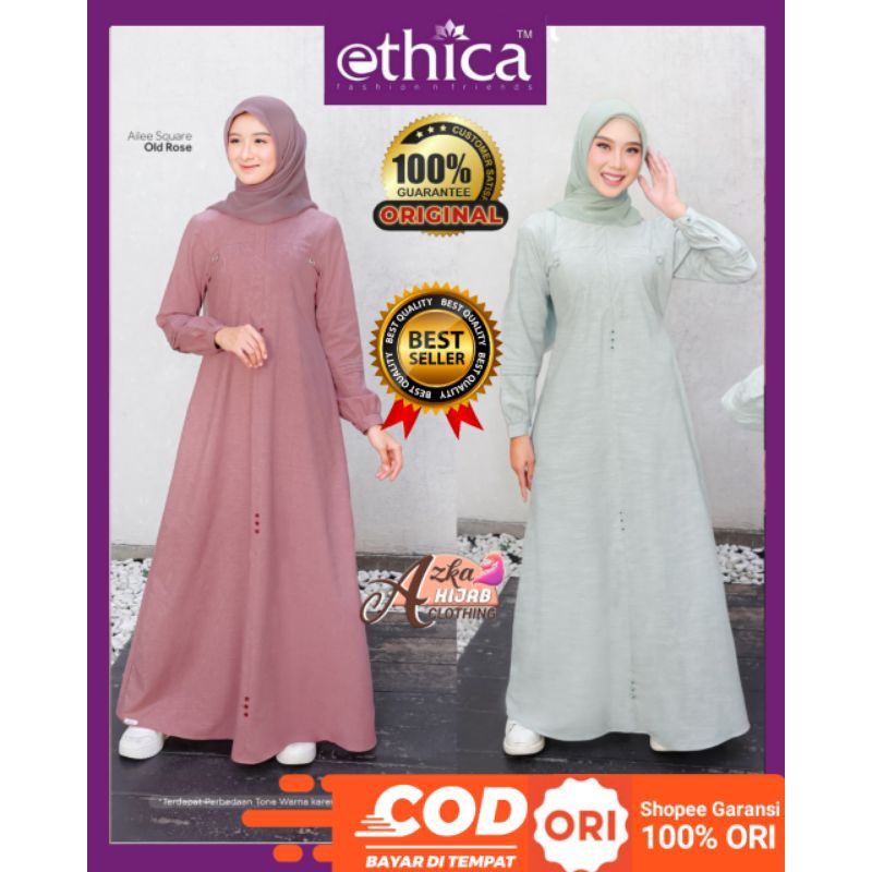GAMIS ETHICA AYUMI 401 TERBARU / BAJU GAMIS TERBARU 2023 / GAMIS MODERN / GAMIS SIMPLE ELEGAN / DRES