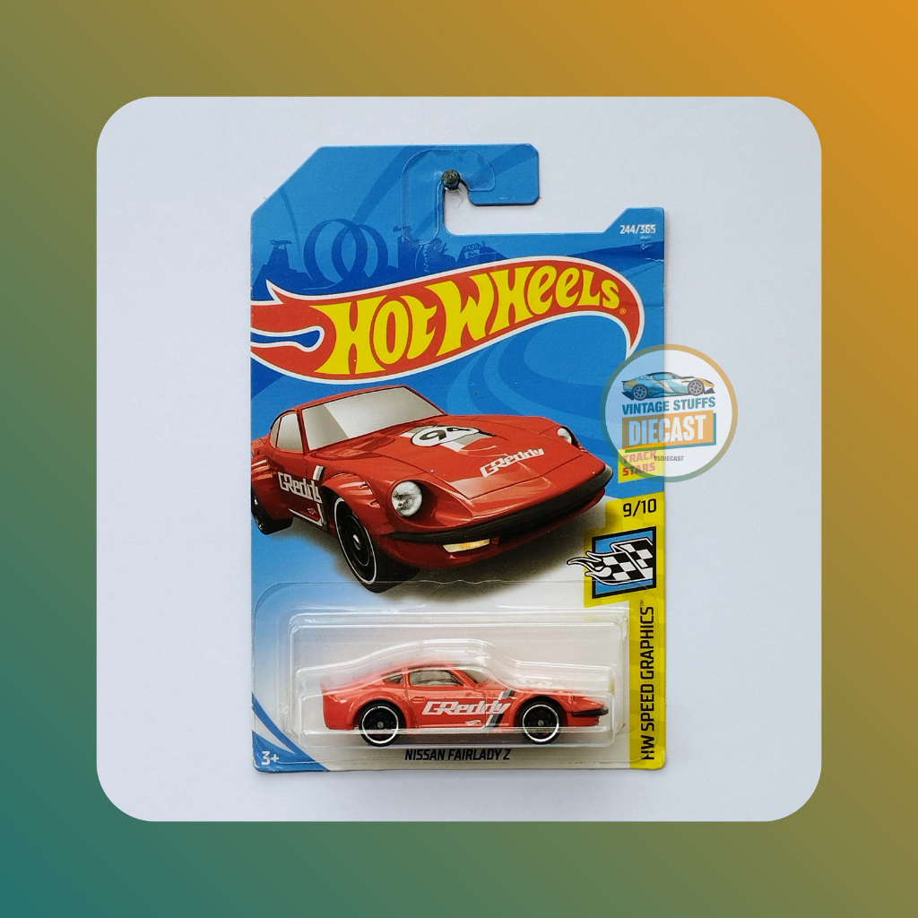 Hot Wheels Nissan Fairlady Z Greedy Merah Borongan Mainan Mobil Toys - HW SPEED GRAPHICS