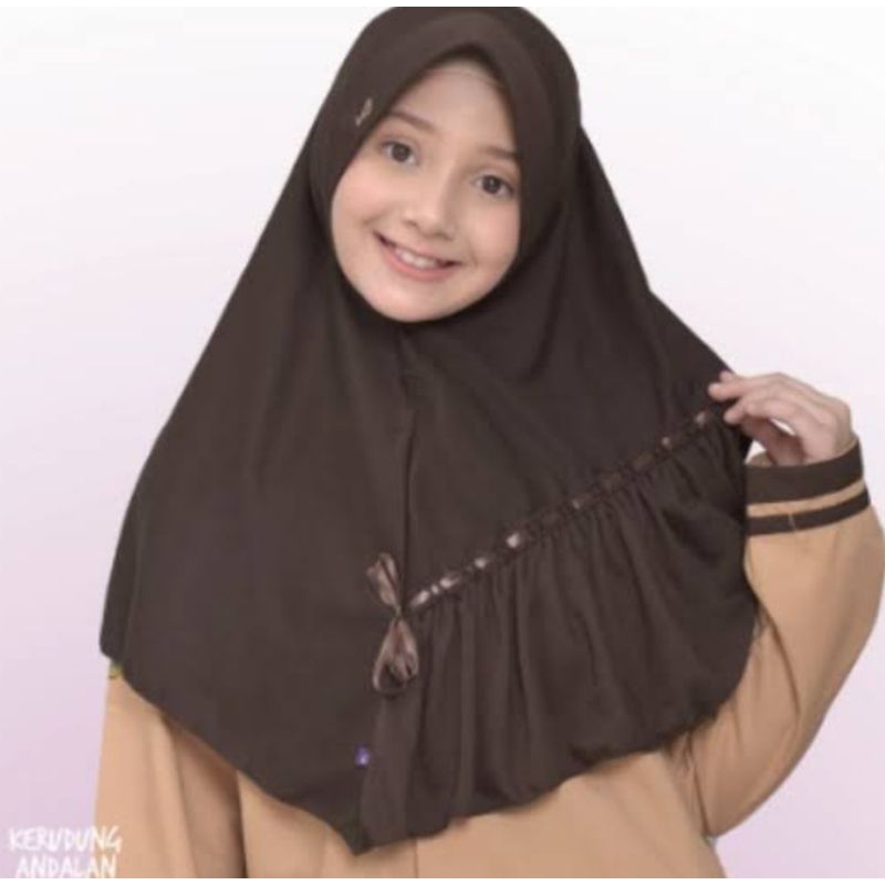 Kerudung Sekolah Bahan Kaos Adem Ukuran SL(TK)  M (SD) L(SMP) XL(SMA) Rabbani KW
