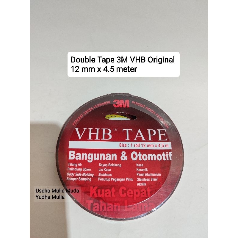 

Double Tape 3M VHB Original 12 mm x 4.5 meter