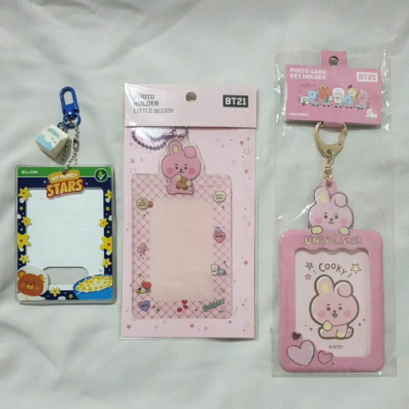 PRELOVED ACRYLIC PHOTOCARD HOLDER CAHOL OFFICIAL BTS BT21 COOKY HONEY STAR BIBIMCAT
