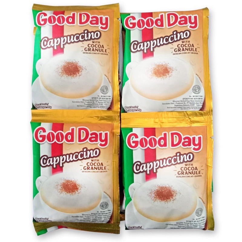 

Good day cappucino bubuk 1 renceng isi 10 (Free 2 tergantung ketersedian stock)