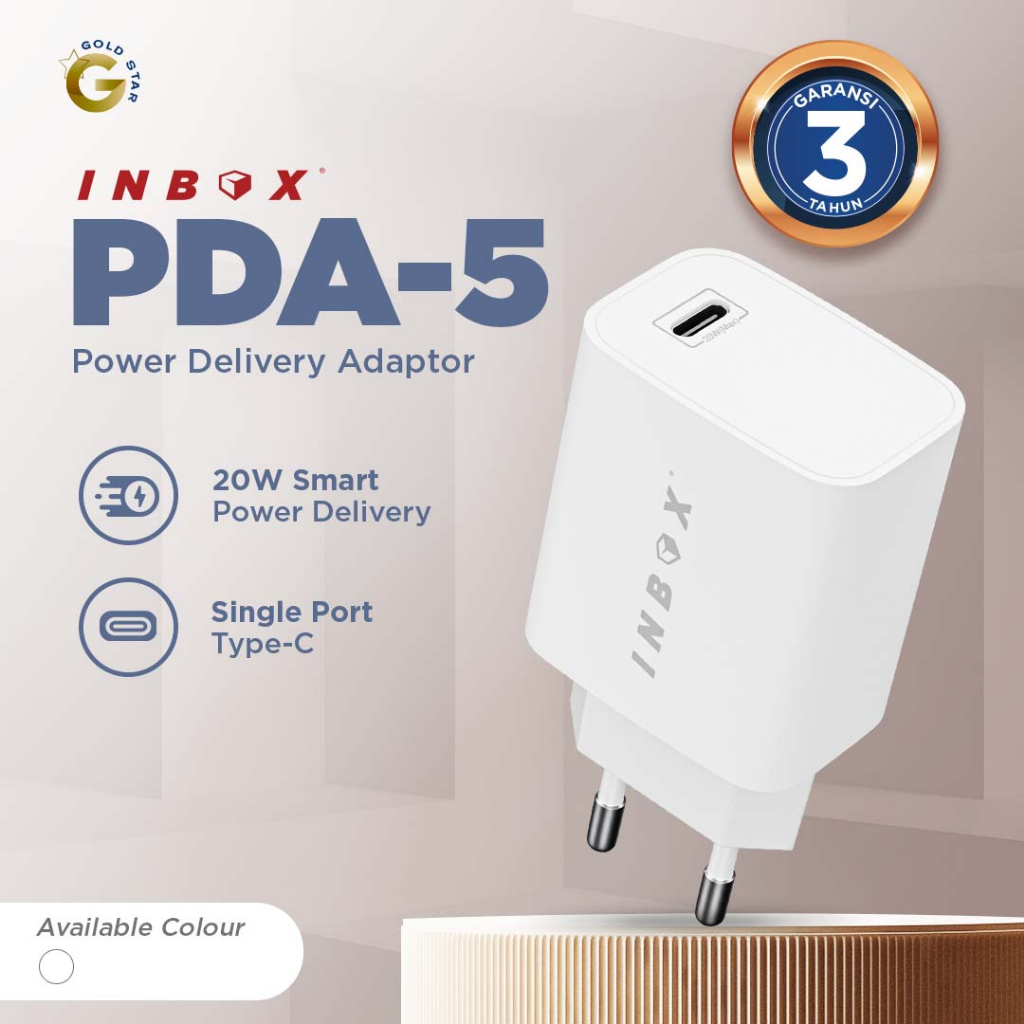 Inbox PDA-5 Kepala Charger Type-C 20W Fast Charging