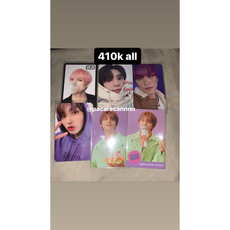 photocard haechan ssg21 konsep jeno binder nct home jeno tc bnw  glimo(TAKE ALL ONLY)