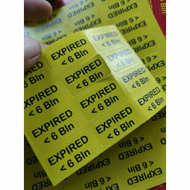 

stiker apotik label cutting expired obat