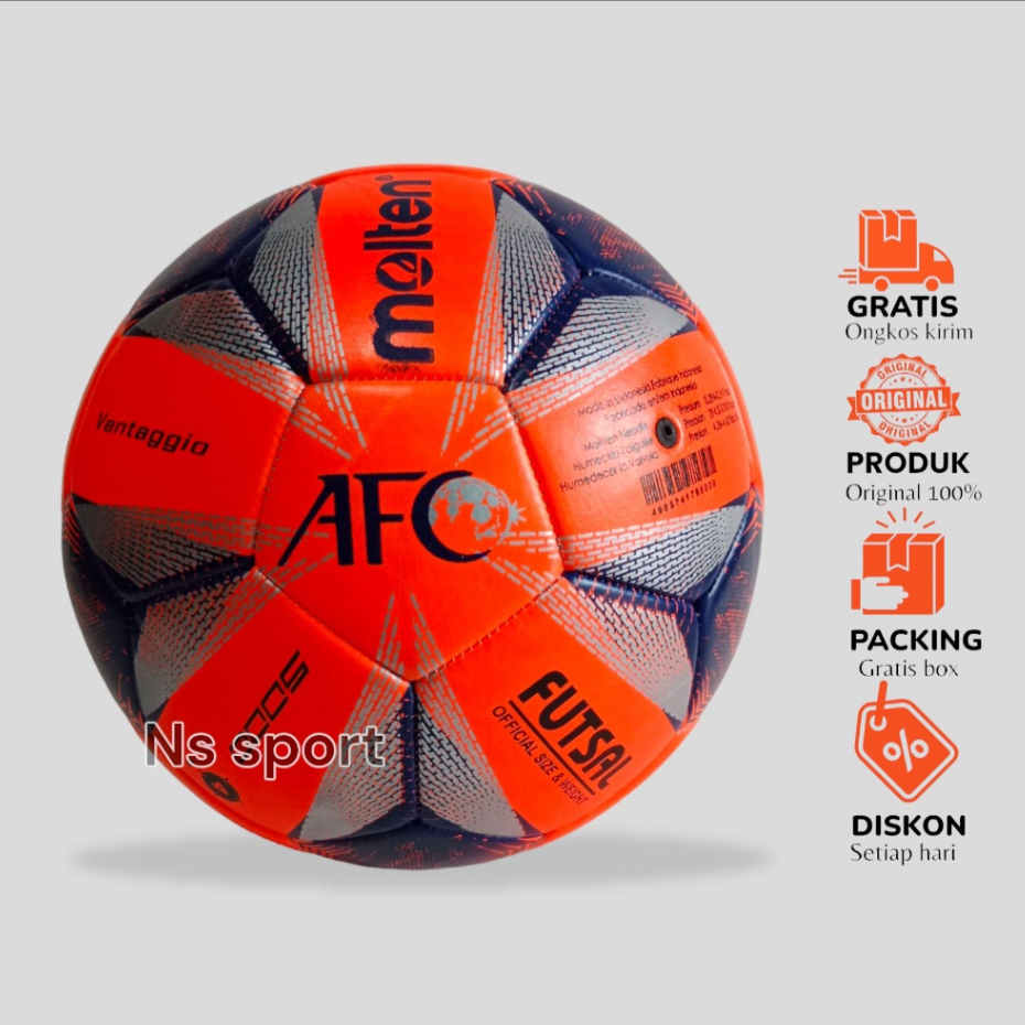 Bola Futsal Molten Size 4 Original Murah Jahit Ori