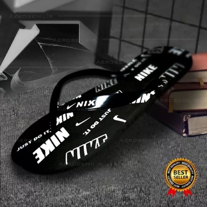 MORYMONY - SANDAL JEPIT PRIA MOTIF NIKE NEW