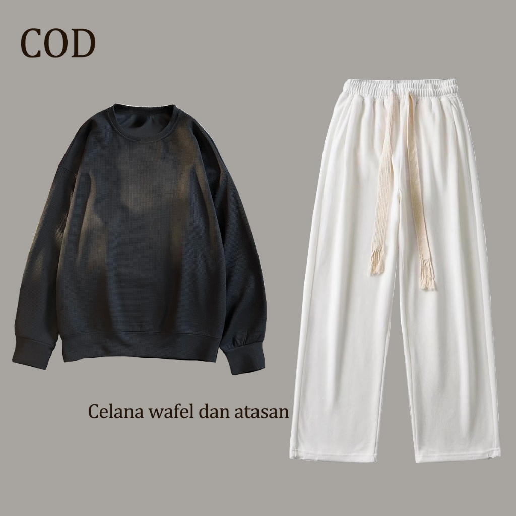 baju satu set setelan cowok dewasa baju distro pria baju pria korean style baju 1 set baju cowok baj