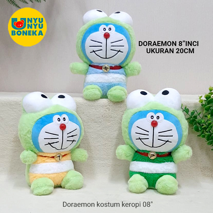 Boneka Doraemon Kostum Kodok keropi boneka karakter nobita
