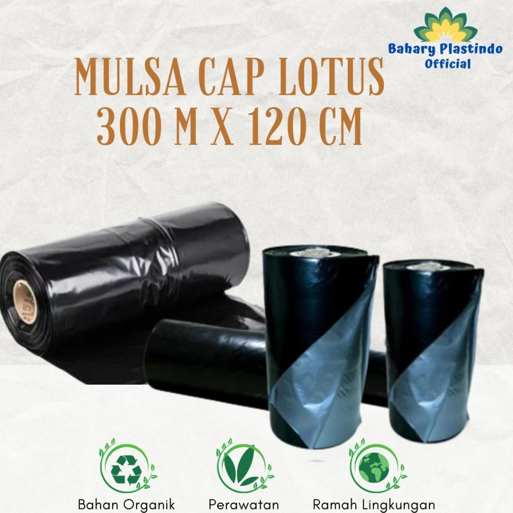 MULSA LOTUS HITAM PERAK 1 ROLL 300m x 120m 10Kg