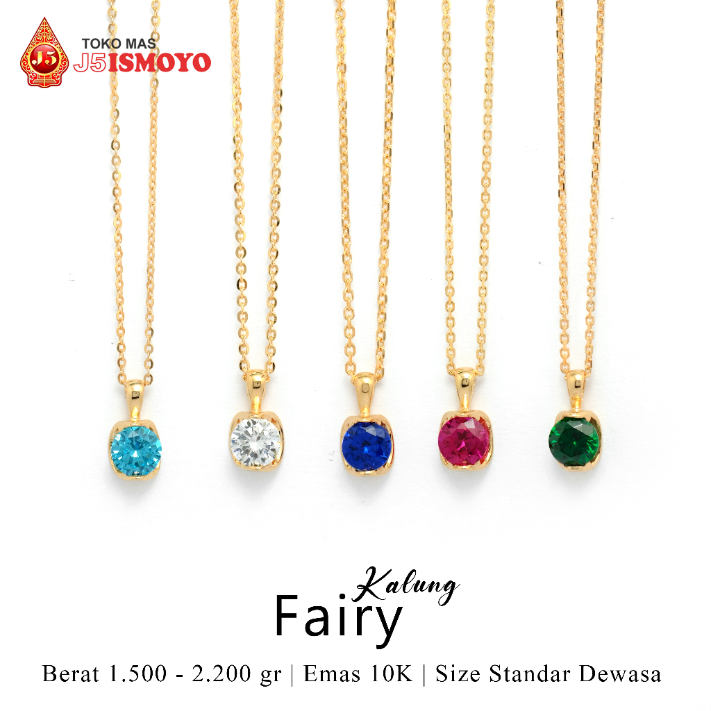 Kalung Emas Gemstone Korean Style TM J5Ismoyo Gold
