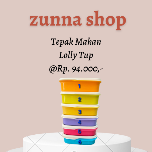 Tupperware Lolly Tup Tepak Makan Bersekat Untuk Bekal Praktis Stylish Banyak Pilihan Warna