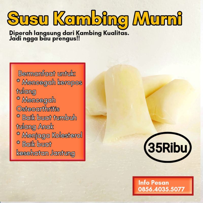

Susu Kambing Murni 100%
