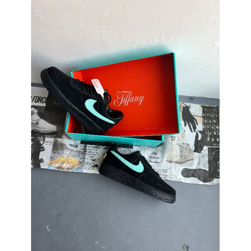 (CVLRS) Sepatu Nike Air Force 1 Low Tiffany & Co 1837 Black  Multi BNIB