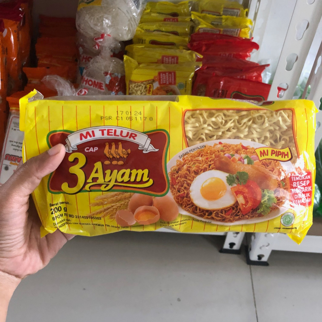 

Mie Telor Cap 3 Ayam 200g