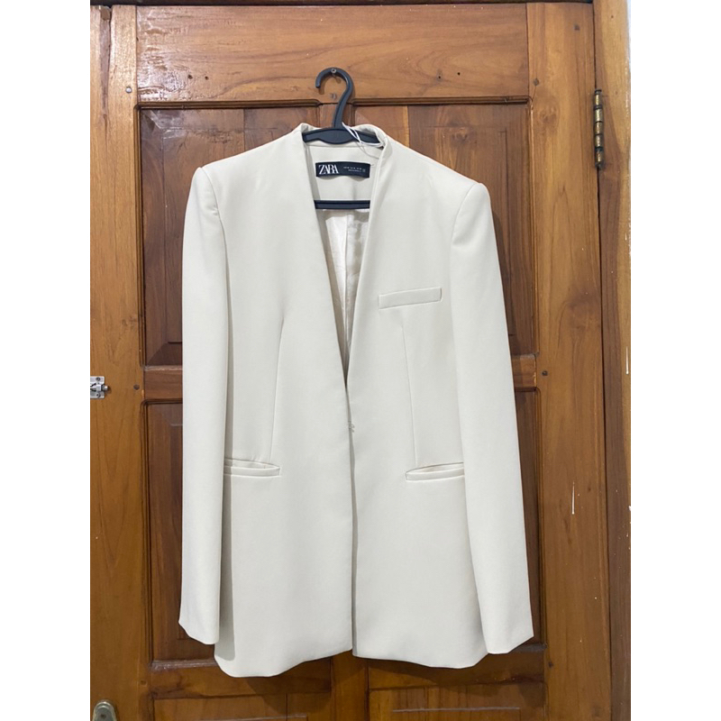 Preloved - Zara Blouse/Jas cream