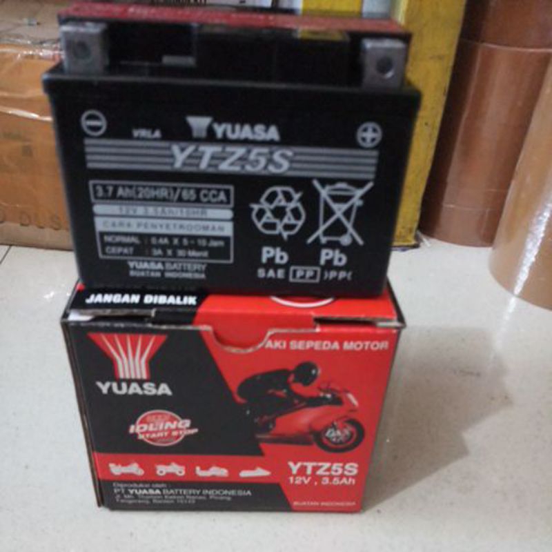 YTZ 5S Aki accu kering YTZ5S Yuasa asli