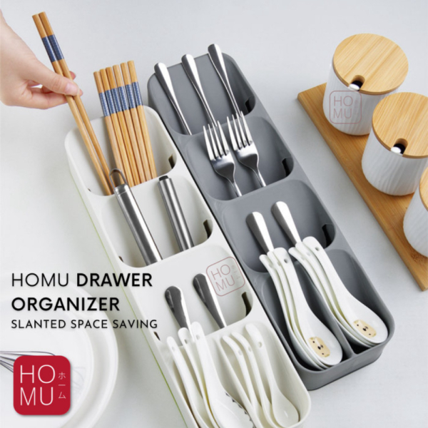 

Promo HOMU SHUNO S RAK ORGANIZER LACI SENDOK GARPU SPATULA CUTLERY STORAGE - Putih Murah