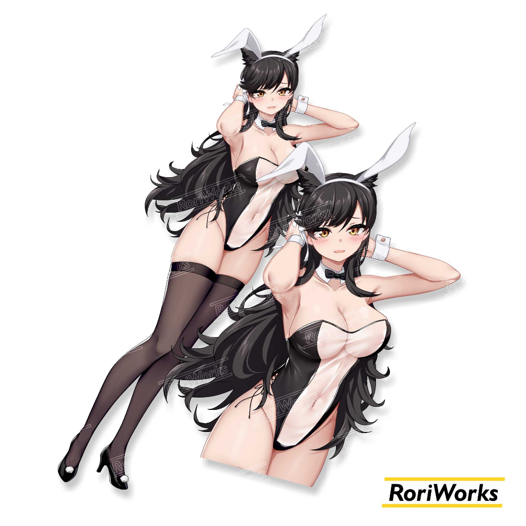 Stiker Kiss cut - Atago Bunny | Azur Lane