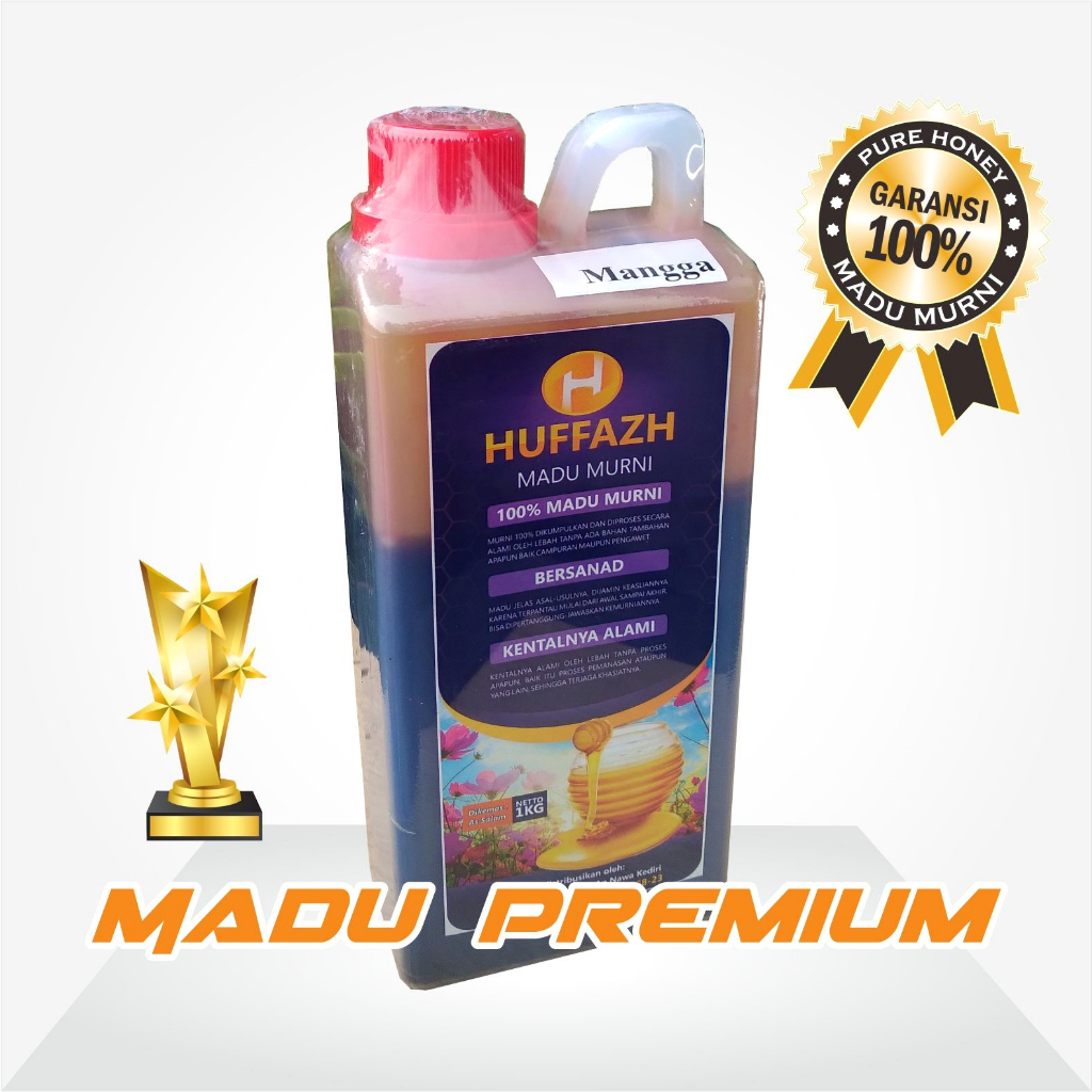 

Madu Murni HUFFAZH Asli Alami Bersanad 1Kg Nektar Mangga