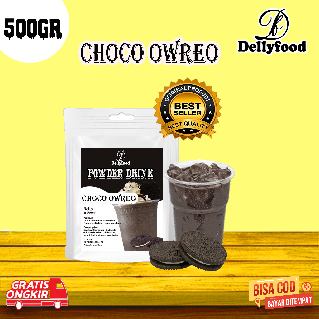 

Powder Drink / Bubuk Minuman Rasa Choco Owreo 500gr