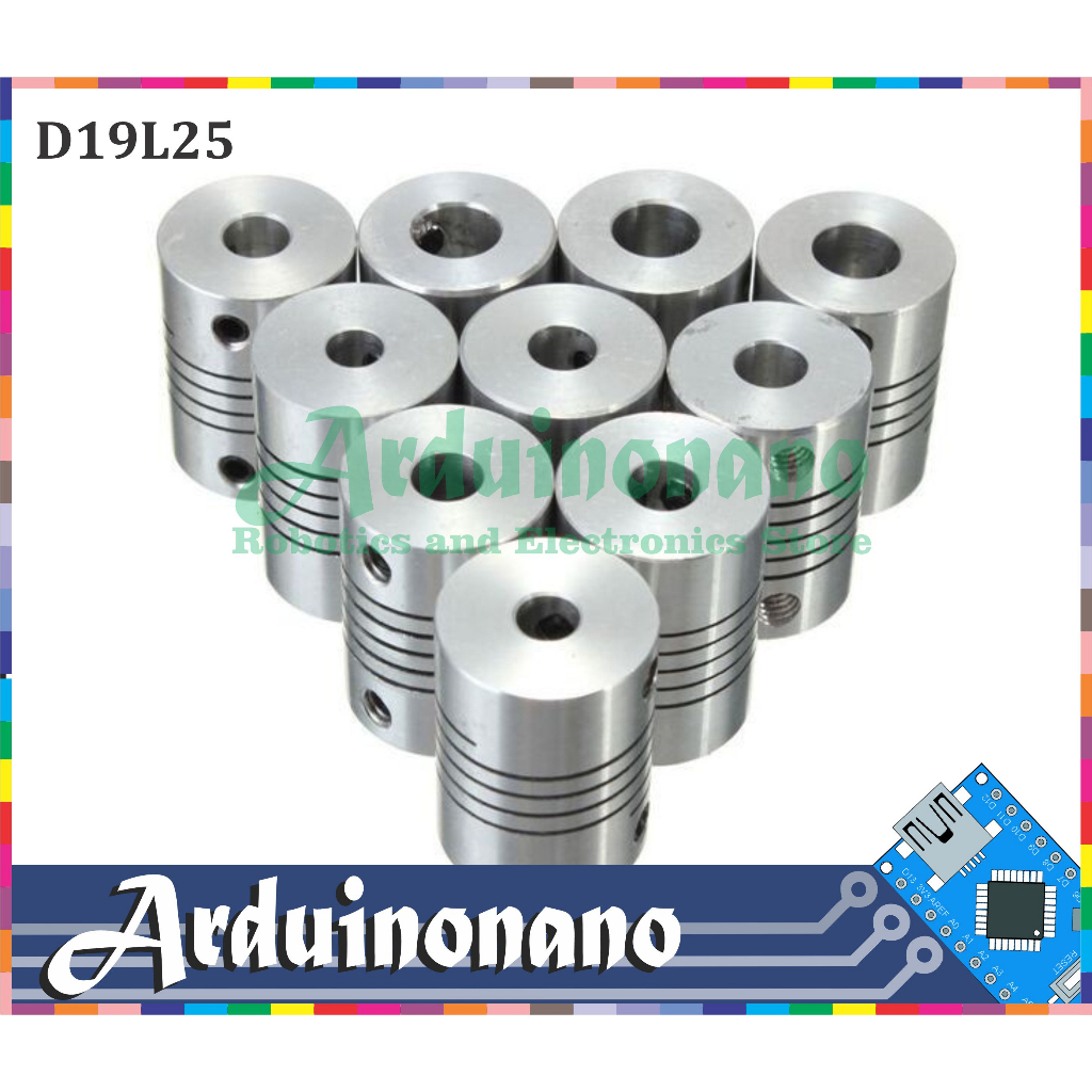 D19L25 Flexible Shaft 6x10 mm Coupling CNC Motor Coupler 6mm to 10mm