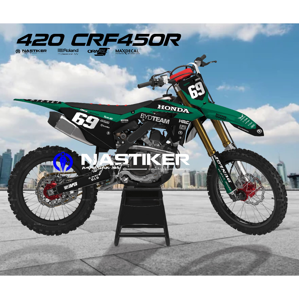 DECAL CRF 450R FULL BODY - STIKER DECAL CRF CRF450R TOSCA SIMPEL ELEGAN