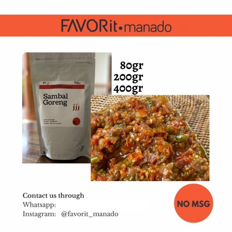 

Sambal Goreng 200gram