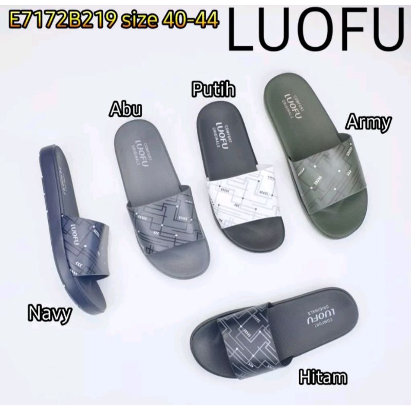 Luofu Sandal Pria slop Sandal Pria jelly Sandal Pria karet size40-44