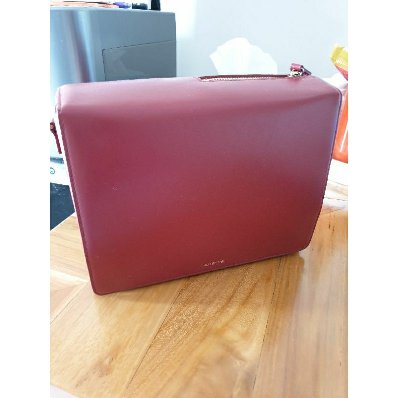Mute Muse Bag Red Leather