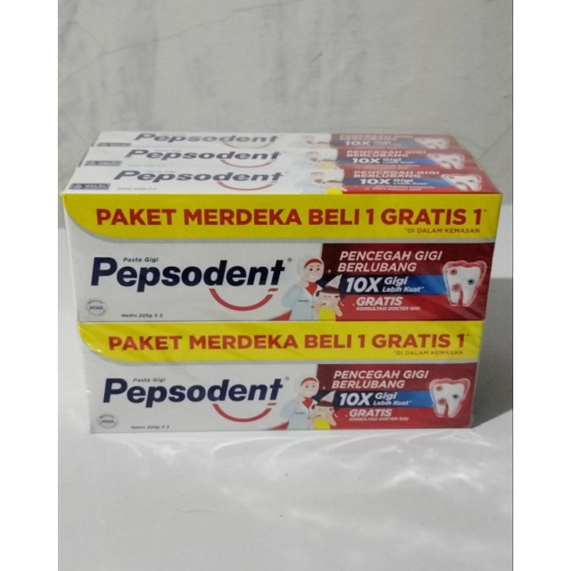 Pepsodent isi 2 225 gr x 2 paket merdeka