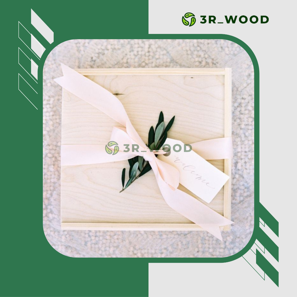 

Wooden Box Slidding/Hampers Gift/Kotak Hadiah Kayu/Album Foto/Estetik