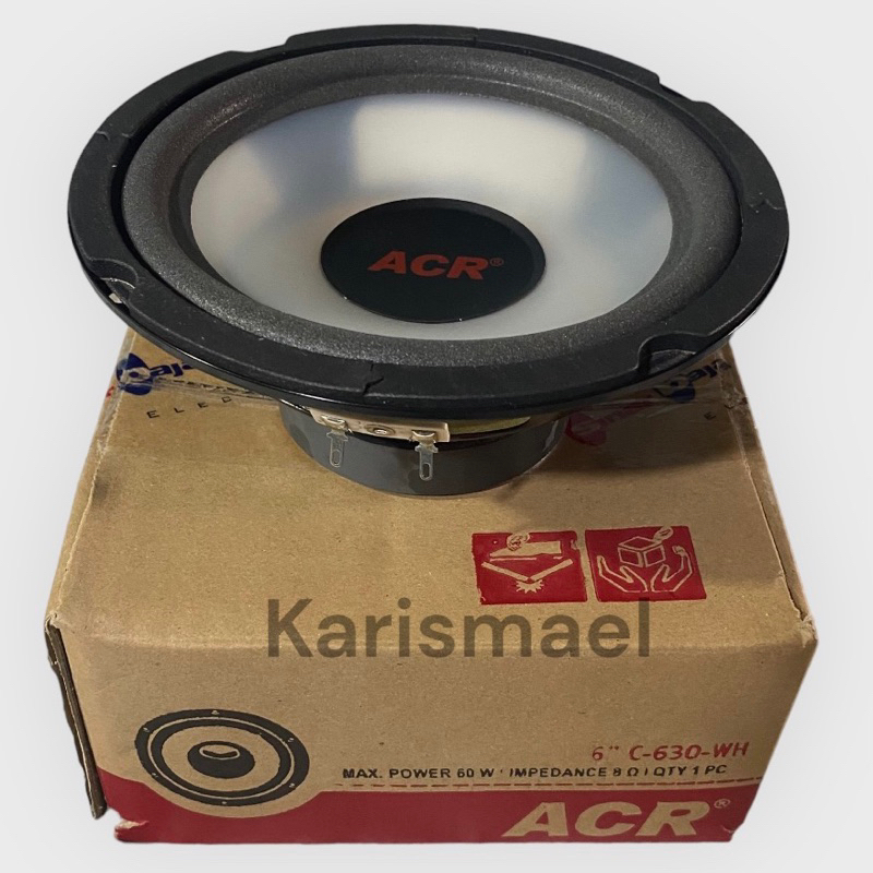 Speaker 6 Inch wofer Acr C 630 WH polypropylene