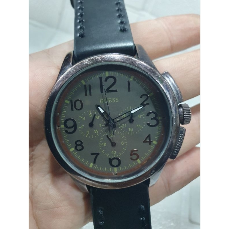 Jam Guess Original Pria Moka mocha Coklat preloved second